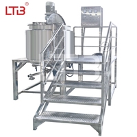 Prix d'usine 4000L chauffage et refroidissement faisant la machine de mélange avec agitateur savon liquide gel douche lotion pour le corps réservoir de mélange