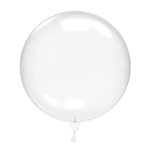 Hot Trending Product On Tik Tok Store 36 Inch Round Shape Transparent Bobo Balloons For Party Decoration Supplies