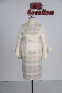 Nouvelle collection été 2024 : Robes de cérémonie en brocart pour mère de la mariée, grandes tailles, pour occasions spéciales - Product Image 5