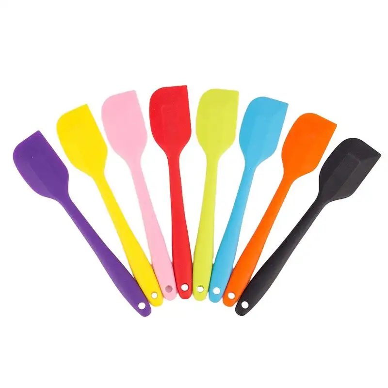 Promotion Utensil Sets Silikon Spatel zum Kochen Silikon Edelstahl Spatel mit Silikon