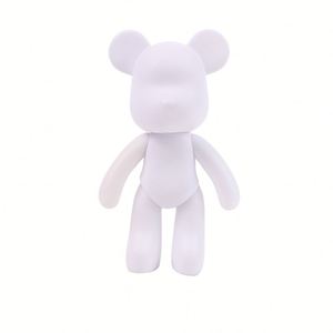 Oso Violento Adorable Blanco Liso para Pintura Fluida, Adhesivo, Mármol, DIY, Juguete Hecho a Mano, Fuente de Comercio Exterior Transfronterizo - Product Image 4