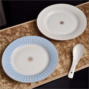 Plato <span class=keywords><strong>de</strong></span> Porcelana Fina Europea <span class=keywords><strong>de</strong></span> Lujo, Estilo Occidental, Ecológico, para Desayuno, Postre, Bistec, Hotel, Restaurante, Fiestas y Eventos - Product Image 2
