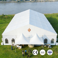 Grande tente de divertissement imperméable avec structure en aluminium pour événements extérieurs, fêtes et spectacles