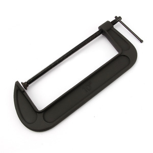 Abrazadera en G de 10 pulgadas, resistente, para trabajar la madera, ajustable para asegurar tablas de madera - Product Image 1