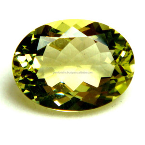 Tự Nhiên Chanh Thạch Anh Hình Dạng Hình Bầu Dục Chất Lượng Cao Bán Quý Cao Carat Tự Nhiên Đá Quý 3A + Lớp Vàng Chanh Thạch Anh - Product Image 1