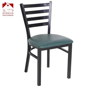 Silla <span class=keywords><strong>Alessandro</strong></span> de Metal Negro - Asiento de Vinilo Negro - Product Image 2