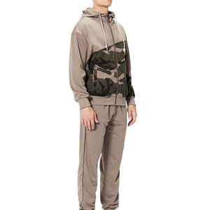 Survêtements décontractés pour hommes, survêtement personnalisé avec logo imprimé ou brodé, vente en gros, ensemble de survêtement ample en coton - Product Image 4