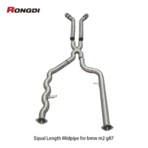 Tuyau d'échappement intermédiaire haute performance en acier inoxydable 304 à longueur égale pour BMW M2 G87 2021-2024 3.0T S58B30A - Product Image 1