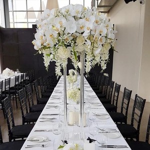 Support à fleurs en acrylique Artfulcosmos, décoration de mariage moderne, vase sur piédestal en cristal, centre de table - Product Image 3