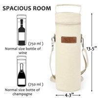 Sac isotherme pour le vin, logo personnalisé, isolé, rembourré, sac thermique pour la plage