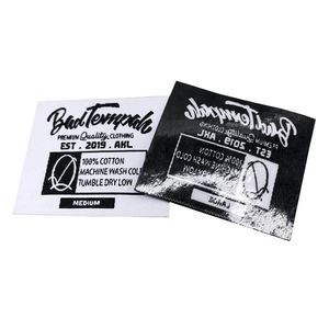Etiquetas personalizadas termoadhesivas para cuello, etiquetas tejidas de algodón, etiquetas tejidas termoadhesivas para ropa - Product Image 1