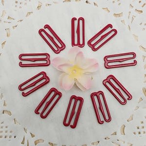 Maillot de bain et soutien-gorge en métal à crochet de couleur rouge écologique en gros 6mm 8mm 10mm anneau curseur maillots de bain accessoires de soutien-gorge en forme de 8 - Product Image 1