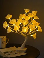 Lampu Pohon Bunga Serat Optik LED untuk Pesta Natal, Thanksgiving, Dekorasi Rumah, Lanskap Dalam Ruangan, Lampu Bercahaya