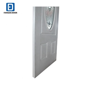 <span class=keywords><strong>Porte</strong></span> d'entrée en fibre de verre à finition lisse avec vitrage ovale intégré – Offre Spéciale - Product Image 2