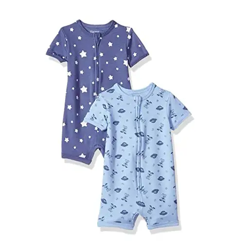 Wenbier Neugeborene Unisex Kleidung Kurzarm Baby Stram pler Sommer Kleinkind Pyjama Baumwolle Weiche Jungen Mädchen Overall Kostüm