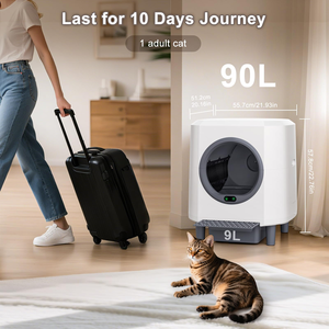 Inodoro Inteligente para Gatos con Desodorización Silenciosa y Caja de Arena Automática Inteligente con Control Inteligente y Autolimpieza - Product Image 5