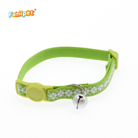 Coiffe réglable et Durable pour chat, accessoire pour animaux de compagnie, collier en Nylon avec cloche, vente en gros