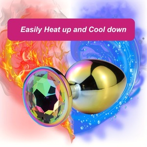 Colorful Metal Anal Plug Set Sex Toy Jewelry Base Stimulation Massage Plug <strong>Anales</strong> for Men - Product Image 3