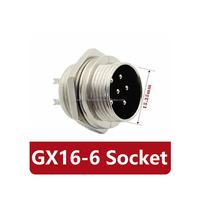 GX16-2/3/4/5/6/7/8/9/10Pin mâle et femelle diamètre 6 broches GX16 connecteur circulaire prise d'aviation 16mm connecteur de panneau de fil