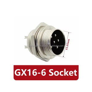 Conector circular GX16 de diámetro macho y hembra de 6 pines, enchufe de aviación, Conector de Panel de cable de 16mm, 1/3/4/5/6/7/8/9/10 pines - Product Image 2