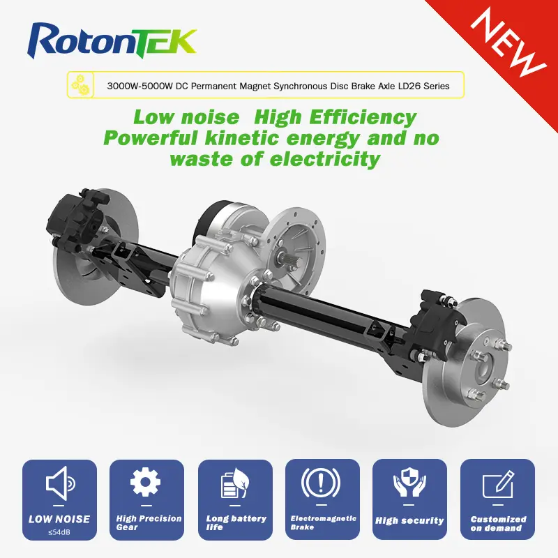 Дисковый тормоз Электрический Трехколесный Задний Мост, Электрический приводной мост
