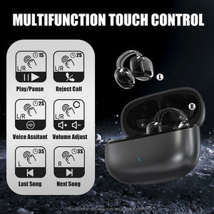 אופנה חדשה רעש enc להפחית קליפ האוזן bluetotheetones משחק ספורט אוזניות אלחוטיות פתוחות קליפ-על אוזניות אוזניות אודם - Product Image 4