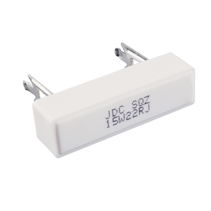 Résistance de puissance axiale bobinée traversante <span class=keywords><strong>JDC</strong></span> SQZ à boîtier céramique -55°C +200°C 5W-100W 0.1-100k 1% 10% Tolerance Étamée - Product Image 1
