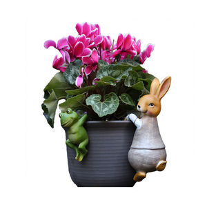 Ornements de jardin en résine, grenouille et lapin, décorations pour pots, pour intérieur et extérieur - Product Image 5