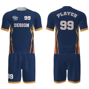 Kit de supporter de football professionnel personnalisé pour adultes – Maillots à manches courtes en Spandex/Polyester confortables avec impression par transfert thermique - Product Image 1