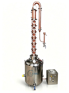 LENO Destilador de Alcohol para Licores, Micro Columna de Destilación, Alambique de Acero Inoxidable SS304, Olla de Cobre T2, 50L 100L 200L, para Destilación Casera de Alcohol - Product Image 2