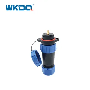 IP68 Threaded Wk21 Flange Pin Plug&Socket Plastic Bulkhead Underwater Waterproof Connector