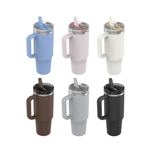 Nuovo Arrivo: Tumbler da Auto in Acciaio Inox da 40oz, <span class=keywords><strong>Tazza</strong></span> da Viaggio Isolata <span class=keywords><strong>a</strong></span> Doppia Parete, Bottiglia Termica con Punta di Aspirazione Rimovibile, Portatile - Product Image 3