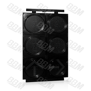 عرض ساخن: إشارات مرور LED حمراء بست وحدات 300 مم للطرق - Product Image 3