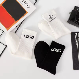High Quality Wholesale Custom Embroidered Letter Logo <b>Sock</b> Cotton Designer Mixed Color Pattern Crew <b>Socks</b> - Product Image 3