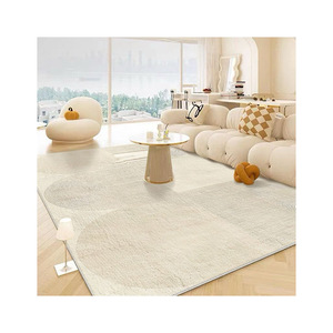 Tappeto Geometrico Moderno Stile Crema per Soggiorno e Camera da Letto - Tappetino di Lusso Leggero per Casa con Isolamento Acustico - Product Image 5