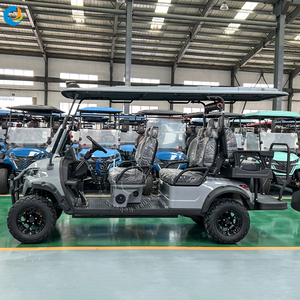 Robetaa - Carro de Golf Eléctrico de 6 Plazas en Oferta, para Transporte en Hoteles, Estilo Todoterreno Elevado, Buggy de Golf para 6 Personas - Product Image 5