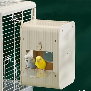 Caja de Cría para Loros, Accesorios para Jaulas Pequeñas de Periquitos, Cacatúas, Canarios, y Pájaros Solares, Panel Transparente Aislado para Agapornis - Product Image 5