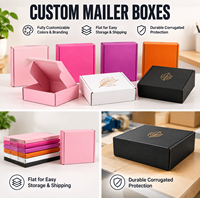 Boîtes pliables personnalisées pour kits d'abonnement avec impression de logo, carton ondulé 2 mm, OEM