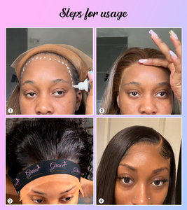 Tùy Chỉnh Tóc Giả Cài Đặt Headband Có Thể Điều Chỉnh Tan Chảy Xuống Cạnh Khăn Kết Thúc Tốt Đẹp Đàn Hồi Vòng Trái Tim Tai Bảo Vệ Muff Ren Tan Ban Nhạc - Product Image 3