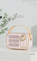 Altavoz Bluetooth Portátil Recargable Popular con Radio FM, Altavoz Bluetooth con Radio Retro y Ranura para Tarjeta TF