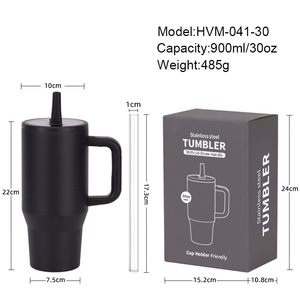 2026 Luxury 30oz Tumbler with Handle Wholesale Custom Logo Leakproof Stainless Steel Vacuum Insulated Travel Mug Straw <b>Cup</b> - Product Image 5