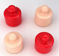 Pot de stockage hermétique bleu pour probiotiques, mini pot cosmétique rechargeable pour poudres de compléments alimentaires, avec fermeture hermétique