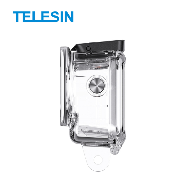 TELESIN Waterproof for Action 6 Camera Housing High Transparency Tempered Glass Lens Anti-Fog Protective Case Diving Case Made