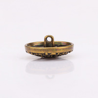 Kancing Logam Lubang Kosong 23MM, Grosir, Custom, Pabrik OEM