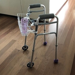 Cesta de Almacenamiento Metálica Walker con Portavasos Tipo Gancho de Acero Inoxidable, Dispositivo de Almacenamiento Auxiliar, Conveniente y Duradero - Product Image 4
