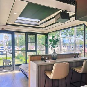 40英尺太阳能智能胶囊太空舱小房子太空舱，带拖车 - Product Image 6