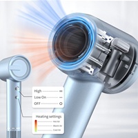 110000 tr/min haute vitesse Bldc outils de cheveux sans brosse sèche-cheveux ensemble de brosses Air Wrap StylerSalon brosse à Air chaud sèche-cheveux