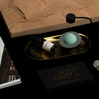 Diffuseur d'arômes créatif en forme d'astéroïde flottant sur le thème de la boue, parfum thé blanc, portable, ornement de chambre, cadeau, planète en ciment, style moderne et minimaliste