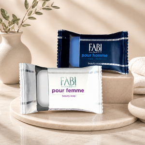 Savon de toilette végétalien pour homme Fabilux 130 g, disponible en rouge XL, noir XL et blanc, pour un nettoyage doux et durable, directement de l'usine - Product Image 3
