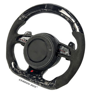 Volant sport en fibre de carbone en forme de D pour <span class=keywords><strong>Audi</strong></span> RS5 S5 A6 A7 <span class=keywords><strong>A8</strong></span> 8V S3 S4 RS4 RS3 A4 A5 A1 A3 B8 - Product Image 2